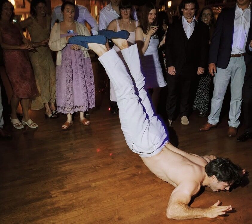Dance floor moment at a Maguire's wedding